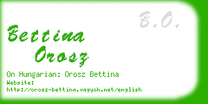 bettina orosz business card